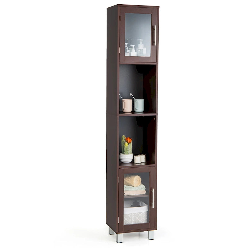 Costway 71  Tall Tower Bathroom Storage Cabinet Organizer Display - See Details