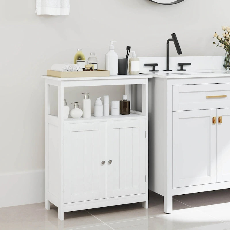 Costway Bathroom Floor Cabinet Freestanding Storage Organizer with 2 - See Details