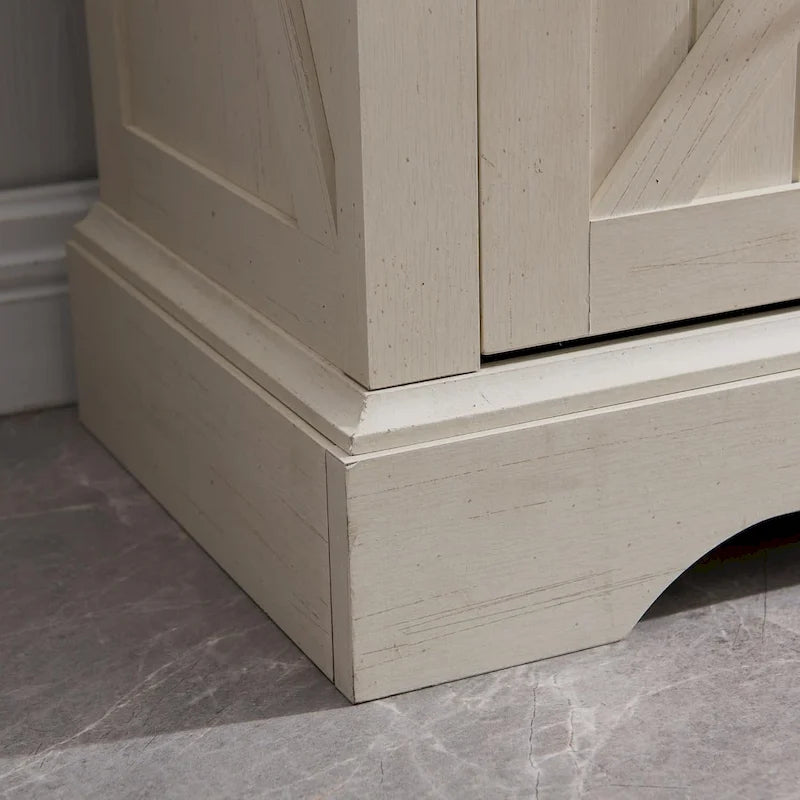 Farmhouse Corner Cabinet, 68  Tall Corner Cabinet, Corner Cabinet