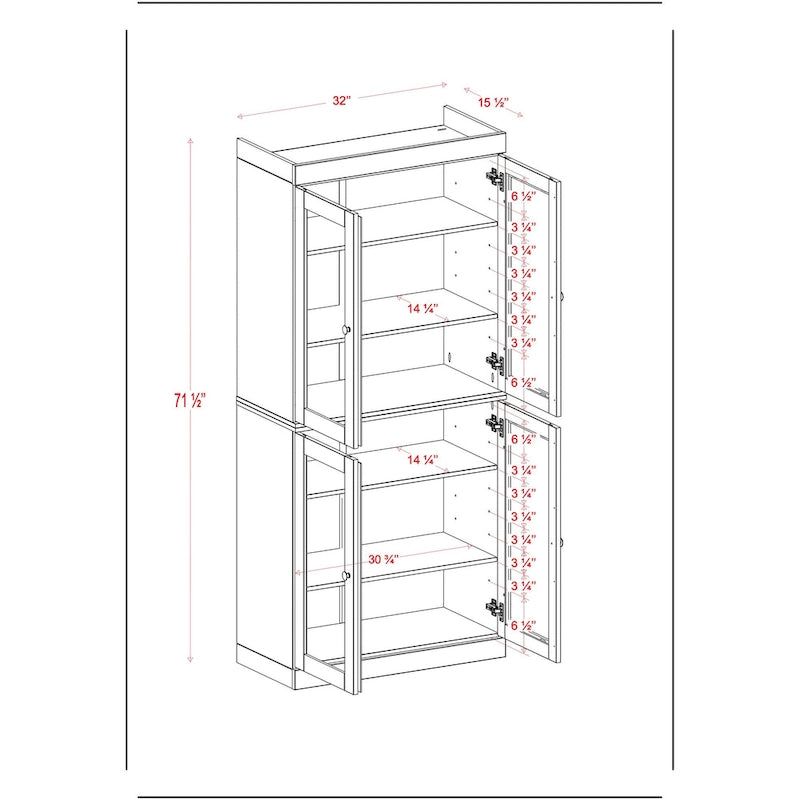 100% Solid Wood 32  Bathroom Cabinet with Optional Doors by Palace Imports