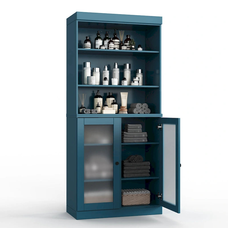 100% Solid Wood 32  Bathroom Cabinet with Optional Doors by Palace Imports