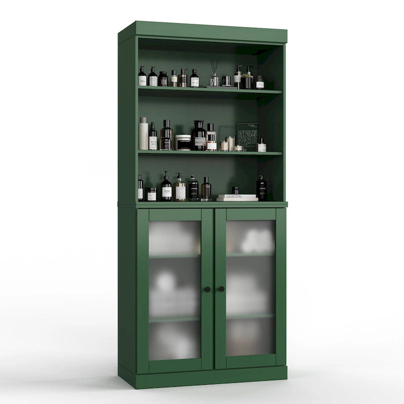 100% Solid Wood 32  Bathroom Cabinet with Optional Doors by Palace Imports