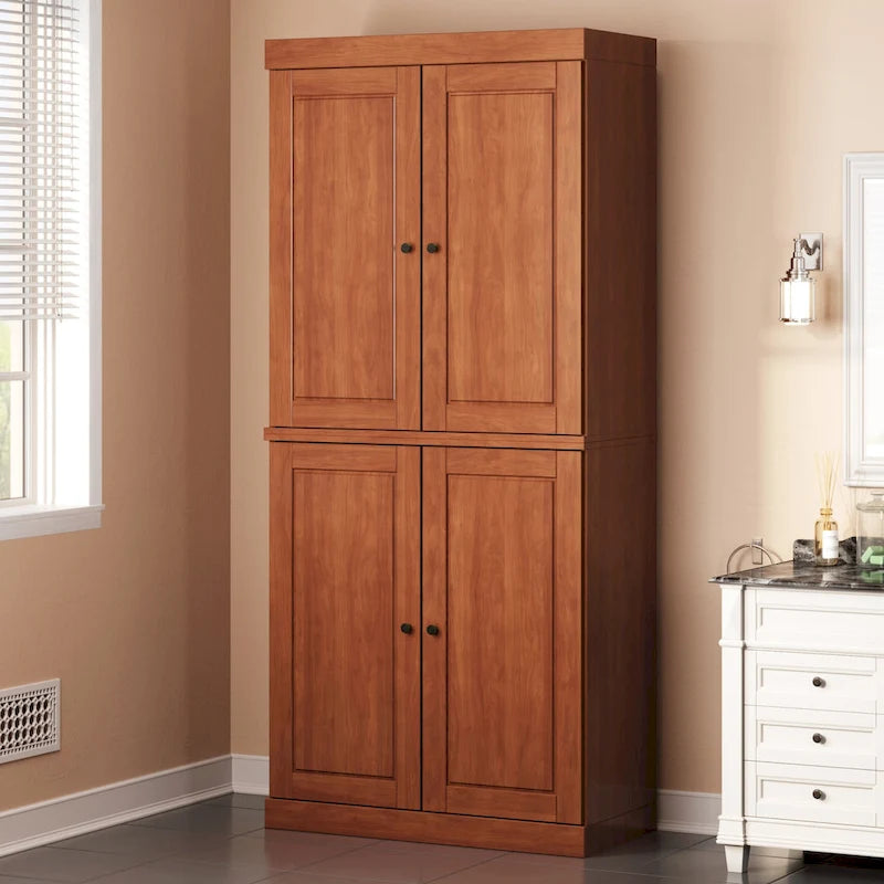 100% Solid Wood 32  Bathroom Cabinet with Optional Doors by Palace Imports