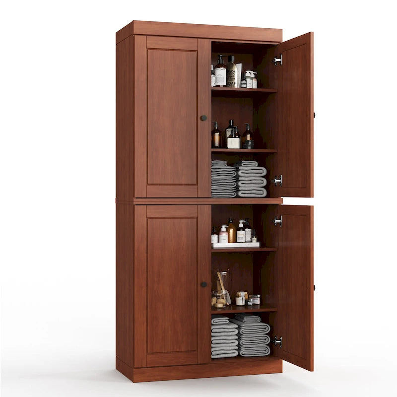100% Solid Wood 32  Bathroom Cabinet with Optional Doors by Palace Imports