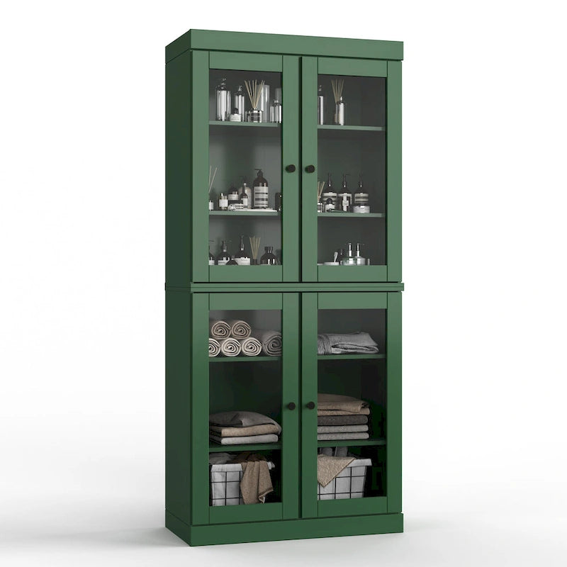 100% Solid Wood 32  Bathroom Cabinet with Optional Doors by Palace Imports