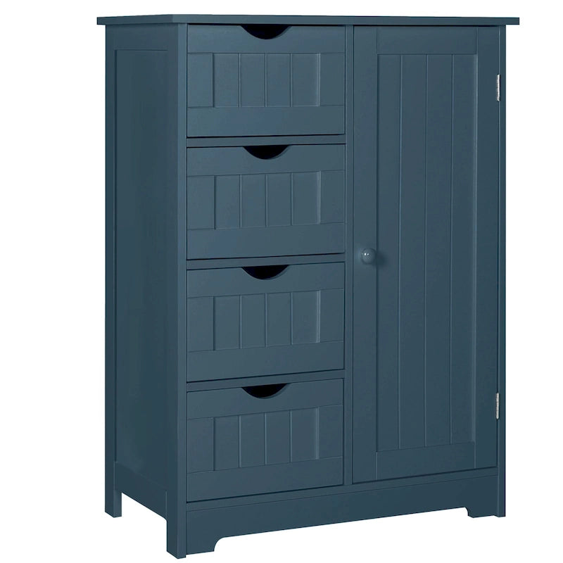 VEIKOUS Bathroom Floor Storage Cabinet with 4 Drawers