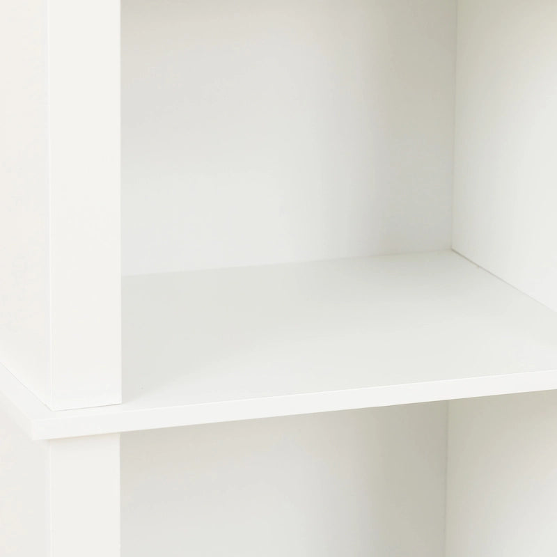 White MDF Wood 67-Inch Tall Tower Bathroom Linen Cabinet