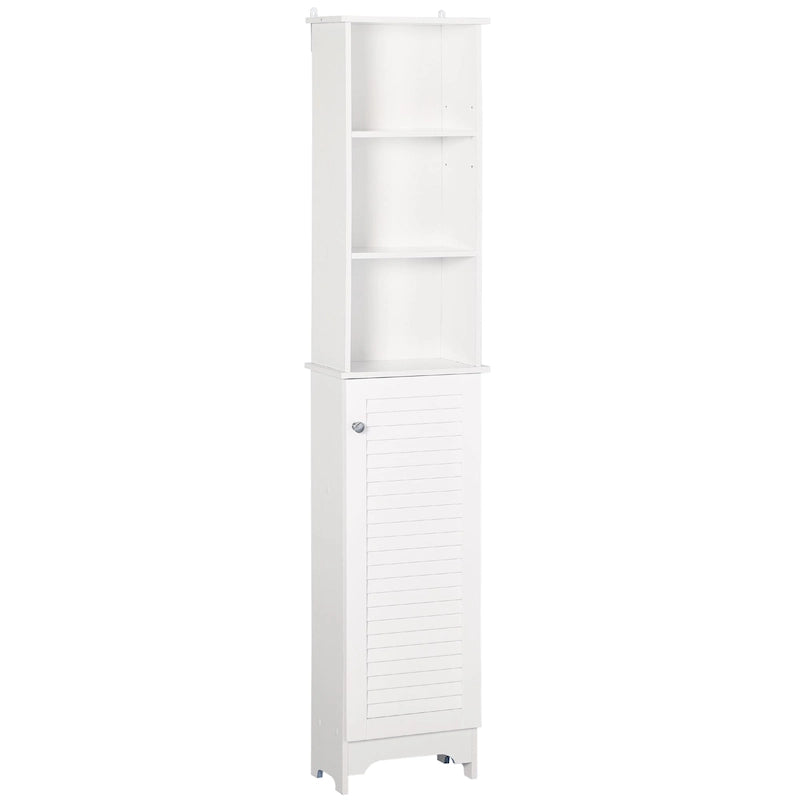 HOMCOM Freestanding Bathroom Storage Cabinet Organizer Tower