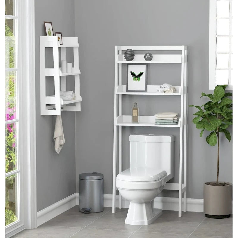 UTEX 3-Shelf Bathroom Organizer Over The Toilet, Bathroom Spacesaver,Collection Spacesaver