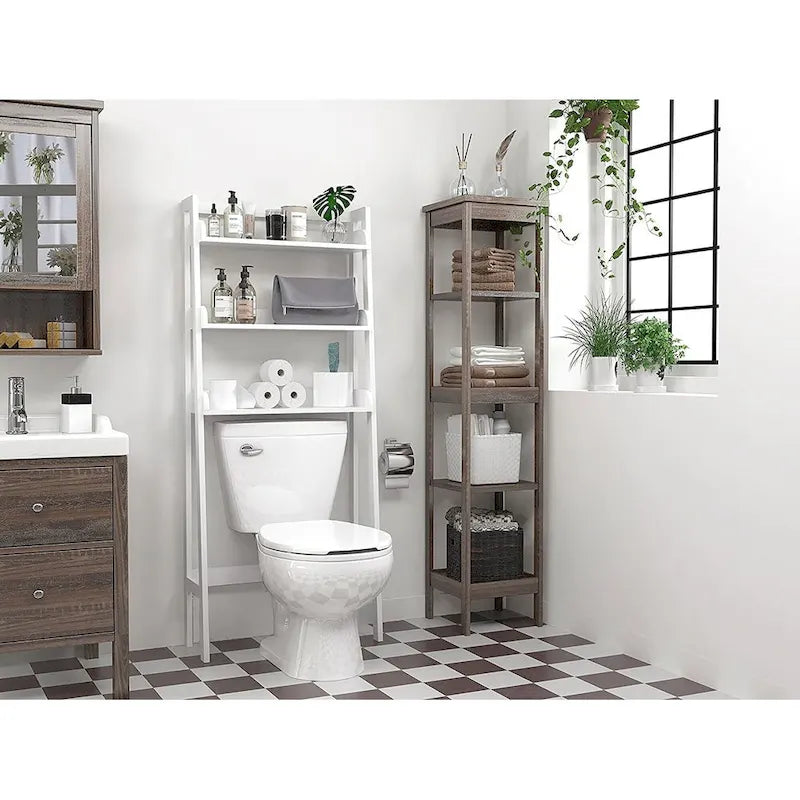 UTEX 3-Shelf Bathroom Organizer Over The Toilet, Bathroom Spacesaver,Collection Spacesaver