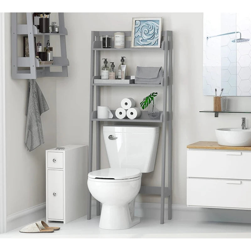 UTEX 3-Shelf Bathroom Organizer Over The Toilet, Bathroom Spacesaver,Collection Spacesaver