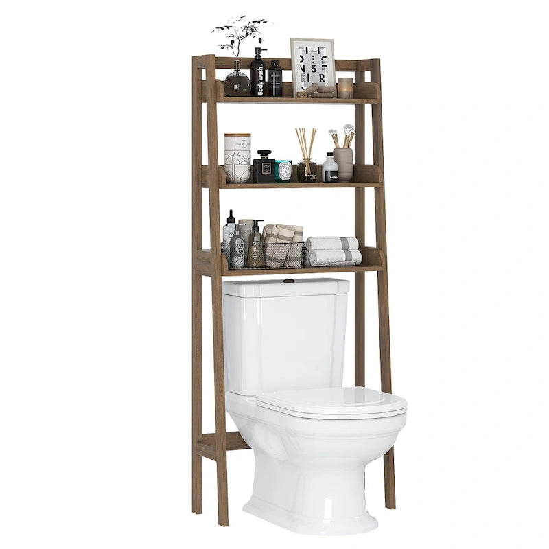 UTEX 3-Shelf Bathroom Organizer Over The Toilet, Bathroom Spacesaver,Collection Spacesaver