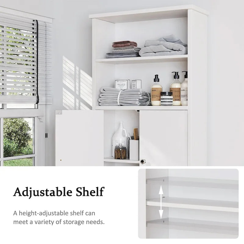 Futzca Over The Toilet Storage Cabinet with Door