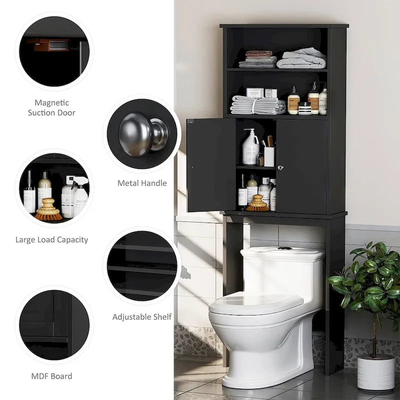 Futzca Over The Toilet Storage Cabinet with Door