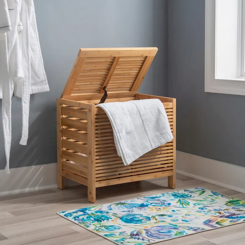 Bracken Natural Bamboo Laundry Hamper