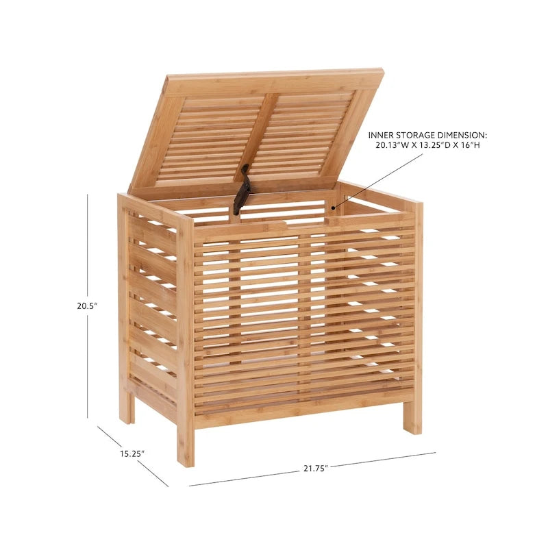 Bracken Natural Bamboo Laundry Hamper