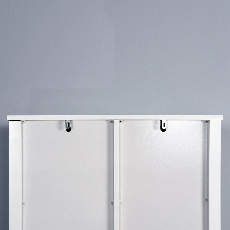 Over-the-Toilet Storage Cabinet with A Barn Door