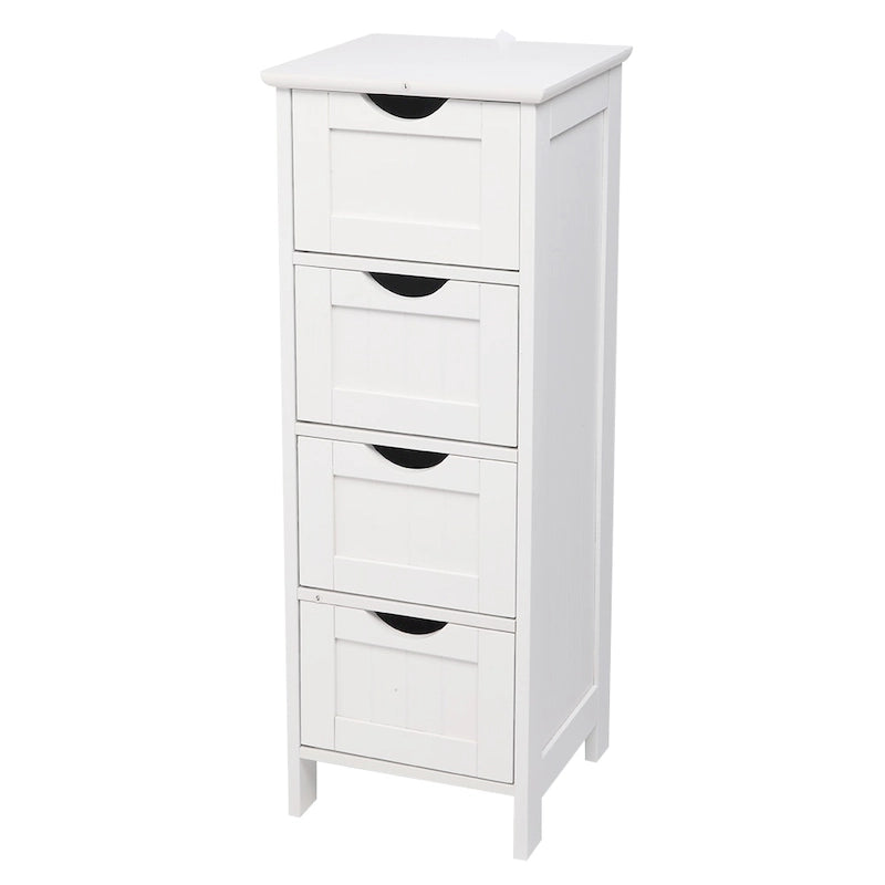32 FCH 4 Drawers bathroom ark Storage Cabinet white