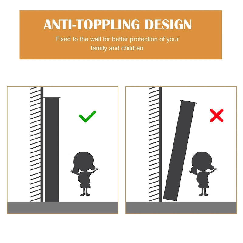 Kinbor Bamboo Over-The-Toilet Organizer Cabinet, Bathroom Storage Shelf with Doors and Shelves Freestanding Space Saver