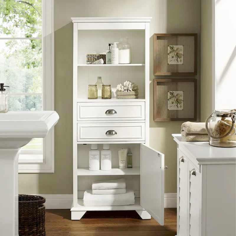 Lydia Tall Cabinet in White