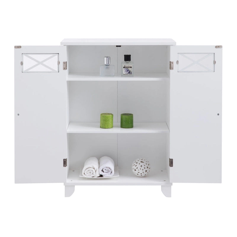 Teamson Home Dawson Freestanding Two-Door Floor Accent Cabinet