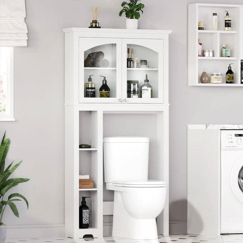 Adjustable 3-Shelf Over the Toilet Bathroom Cabinet Organizer