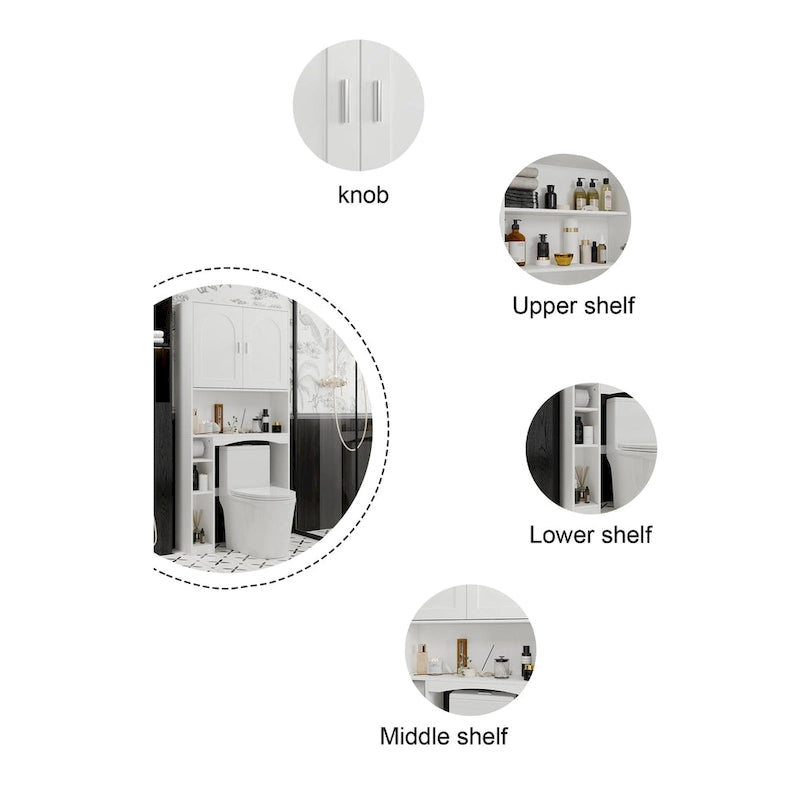 Over The Toilet Storage Cabinet Above Toilet Storage Cabinet with Door