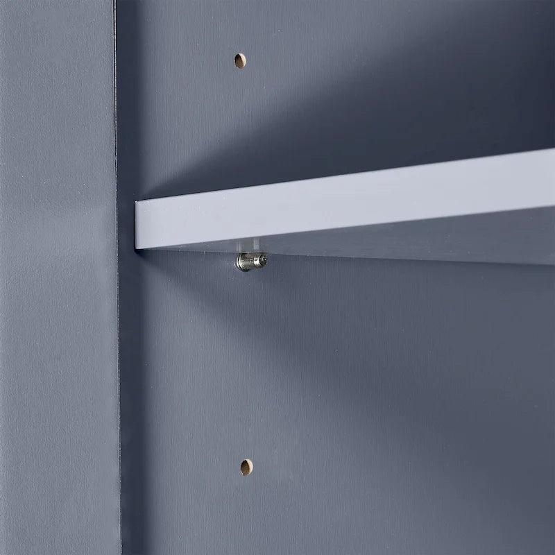 Tall and Wide Storage Cabinet with Doors,Three Drawers