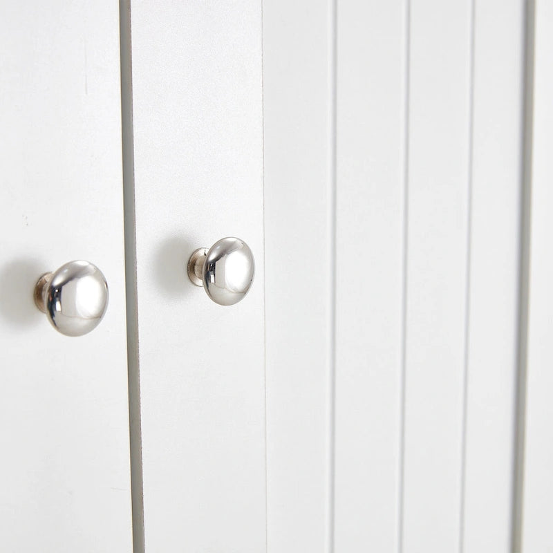 White Over-The-Toilet Bathroom Storage Cabinet for Home Bathroom - 23.6 W x 9 L x61.8 H