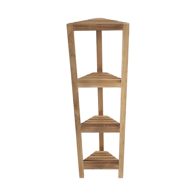 Teak Corner Shelf Fiji 50  (128cm) 4 tiers