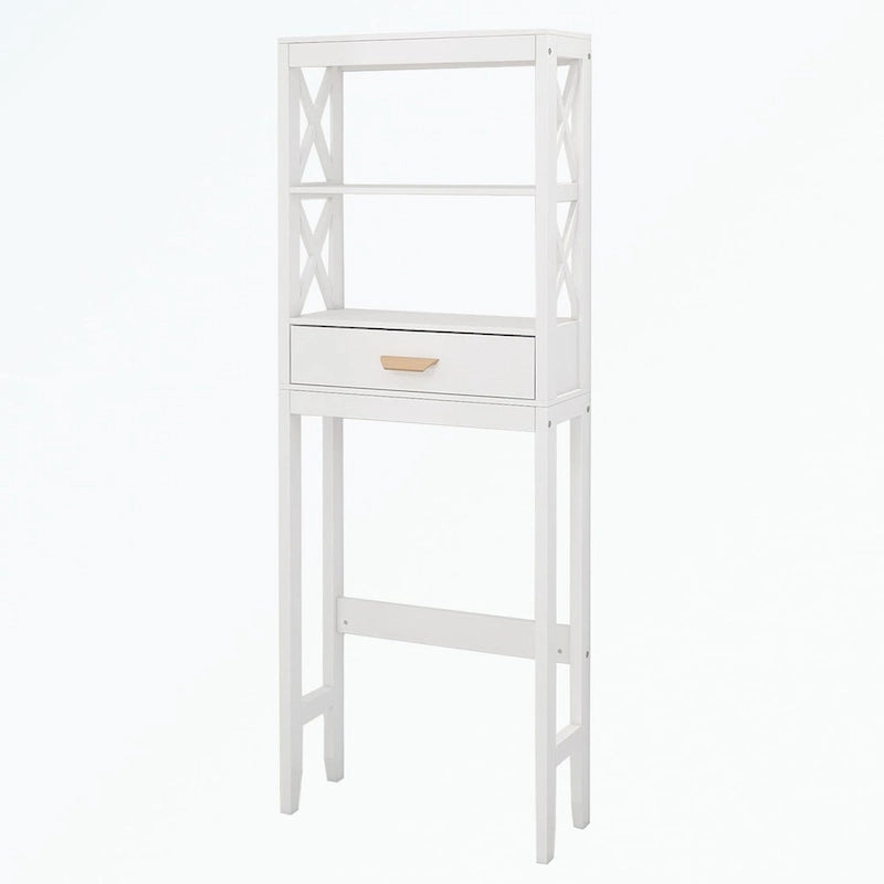 Over-the-Toilet Storage Cabinet with one Drawer and 2 Shelves