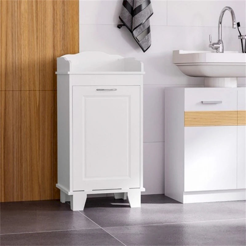 White Freestanding Home Bathroom Storage Cabinet