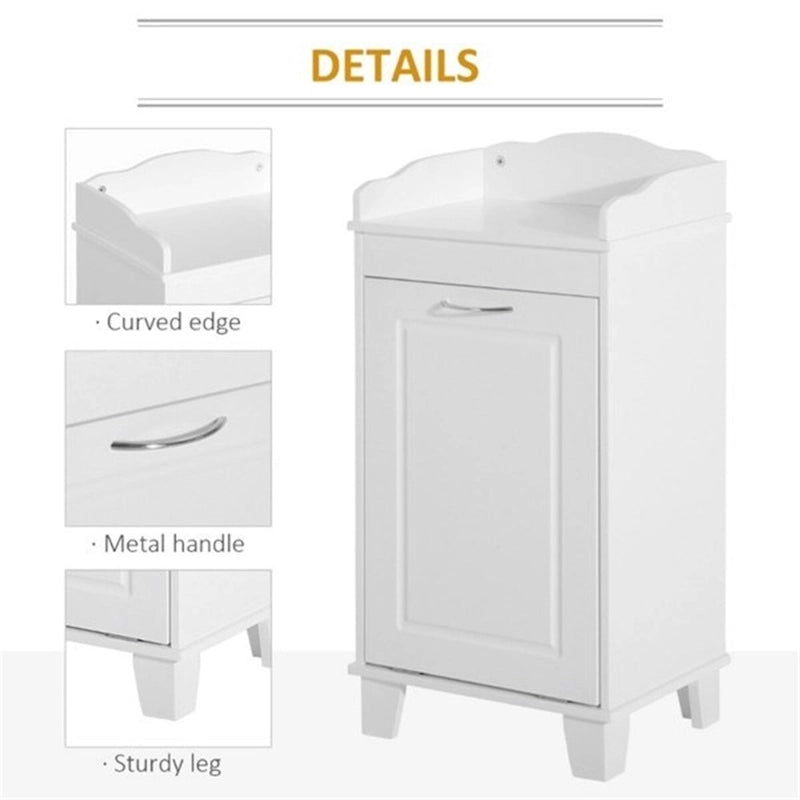 White Freestanding Home Bathroom Storage Cabinet