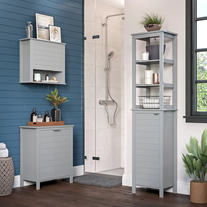 RiverRidge Madison Two-Door Bathroom and Laundry Storage Cabinet with Adjustable Shelf - N/A