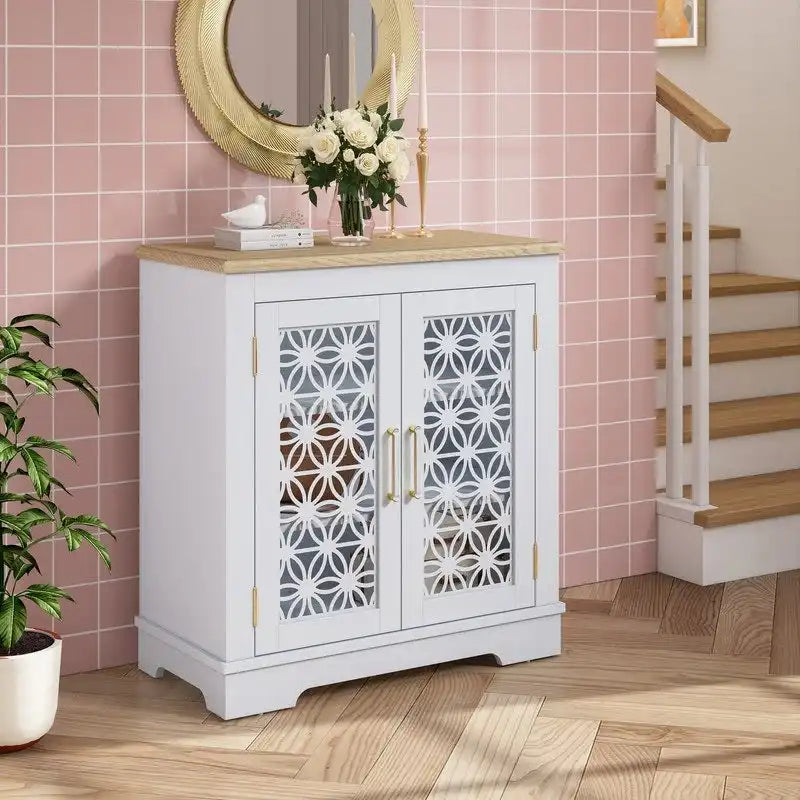 31 in. Rustic Bathroom Bedroom Accent Storage Cabinet