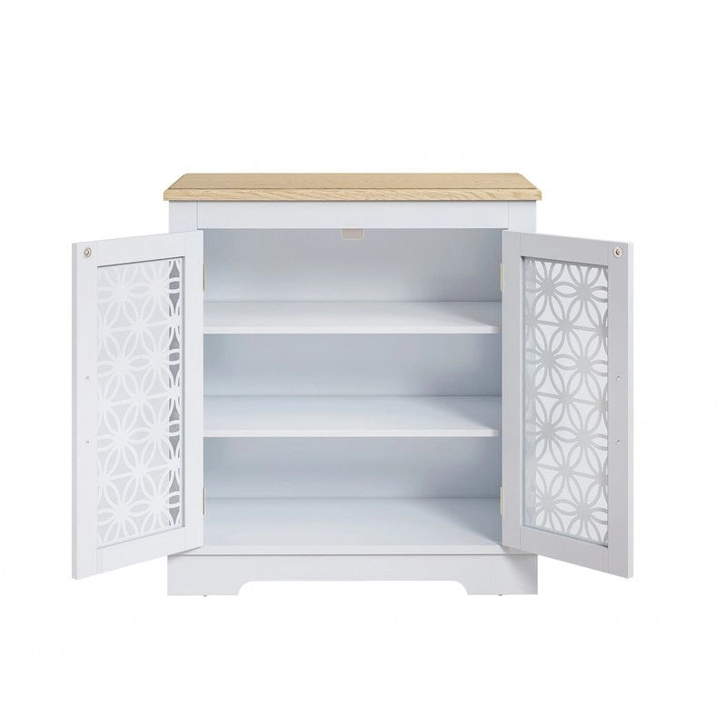 31 in. Rustic Bathroom Bedroom Accent Storage Cabinet