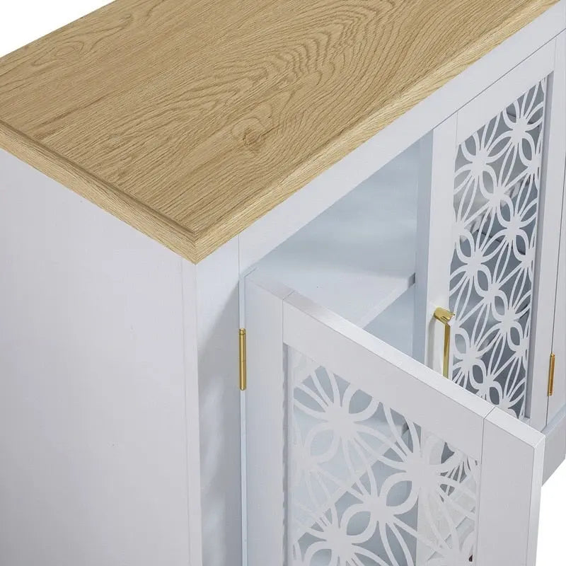 31 in. Rustic Bathroom Bedroom Accent Storage Cabinet