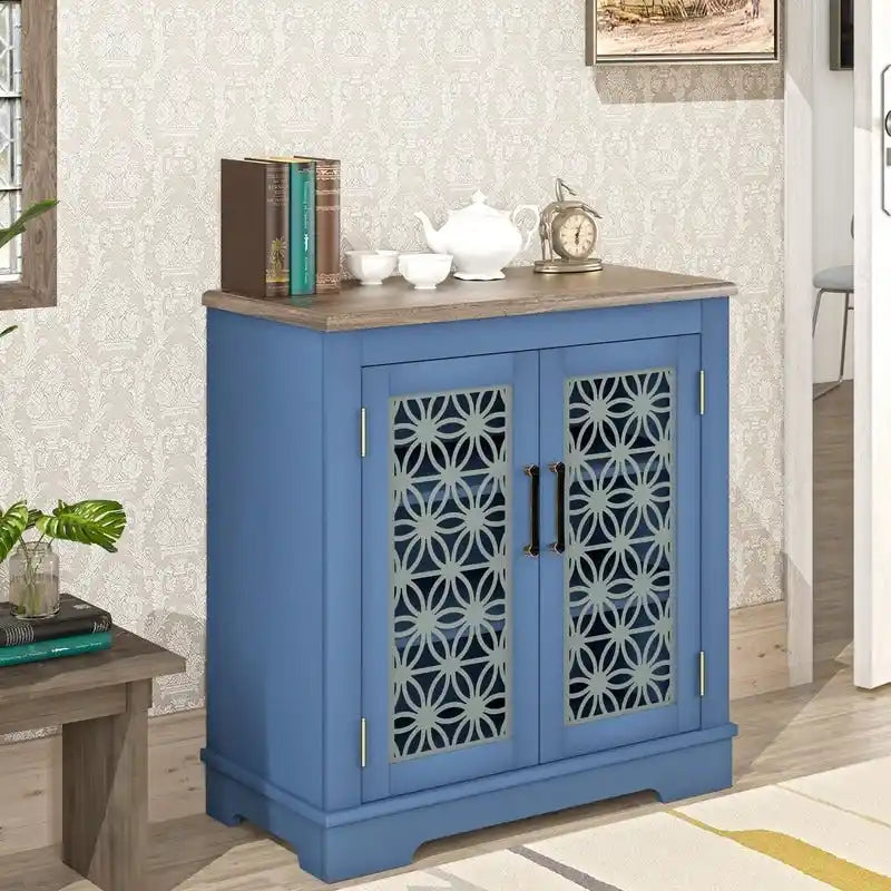 31 in. Rustic Bathroom Bedroom Accent Storage Cabinet