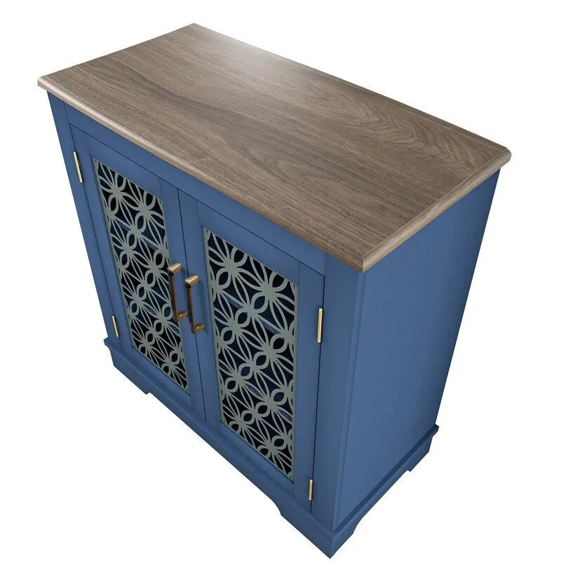 31 in. Rustic Bathroom Bedroom Accent Storage Cabinet