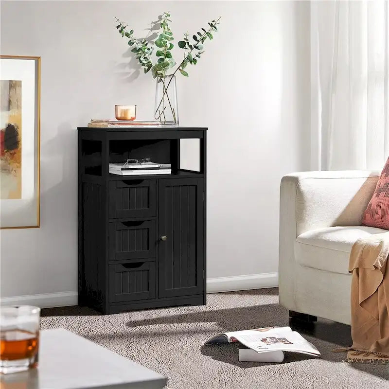 Yaheetech Bathroom Floor Cabinet Bedroom Cabinet Storage Organizer