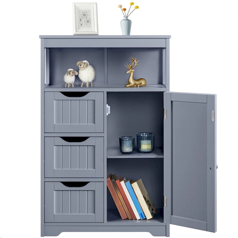Yaheetech Bathroom Floor Cabinet Bedroom Cabinet Storage Organizer