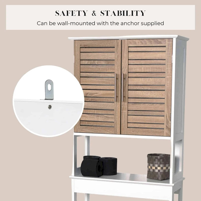 Stockholm Over The Toilet Storage Cabinet Space Saver - 24.80 L x 9 W x 70.50 H