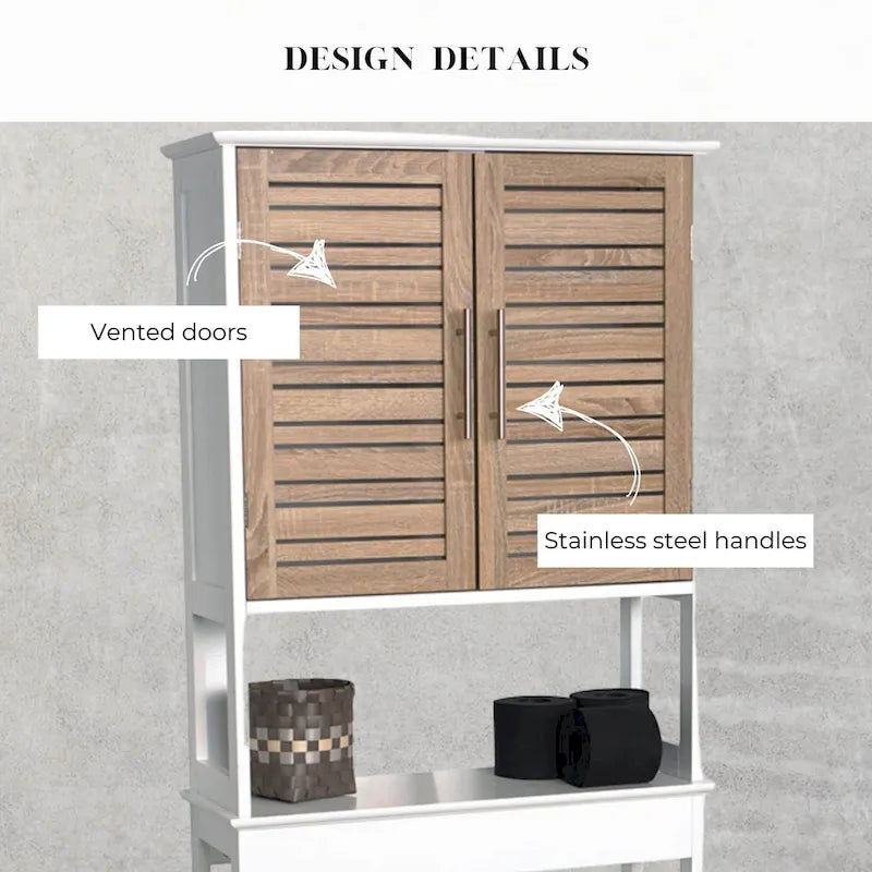 Stockholm Over The Toilet Storage Cabinet Space Saver - 24.80 L x 9 W x 70.50 H
