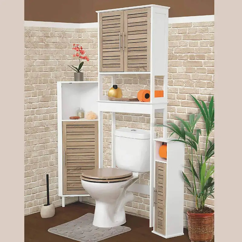 Stockholm Over The Toilet Storage Cabinet Space Saver - 24.80 L x 9 W x 70.50 H
