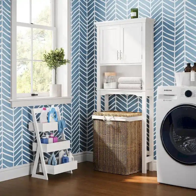 RiverRidge Home Lightweight Portable 3-Shelf Storage Caddy Organizer - White