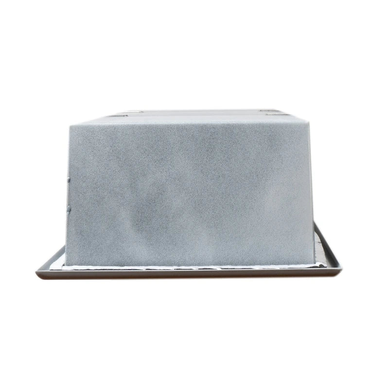 ALFI brand 8  x 36  White Matte Stainless Steel Vertical Triple Shelf Bath Shower Niche