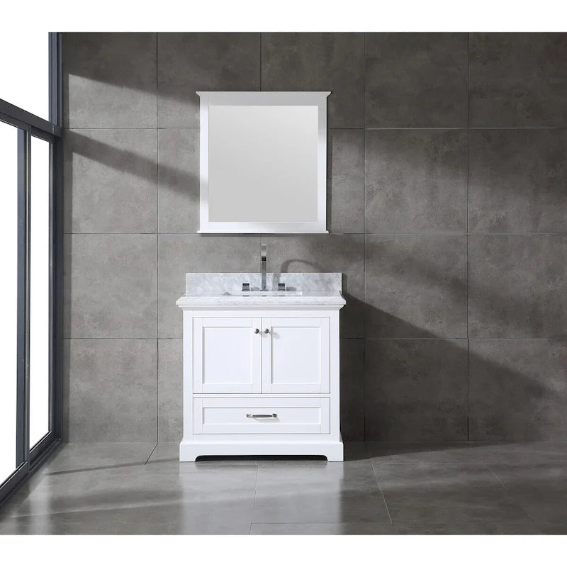 Mareo 36  Solid Wood Bathroom Vanity Set