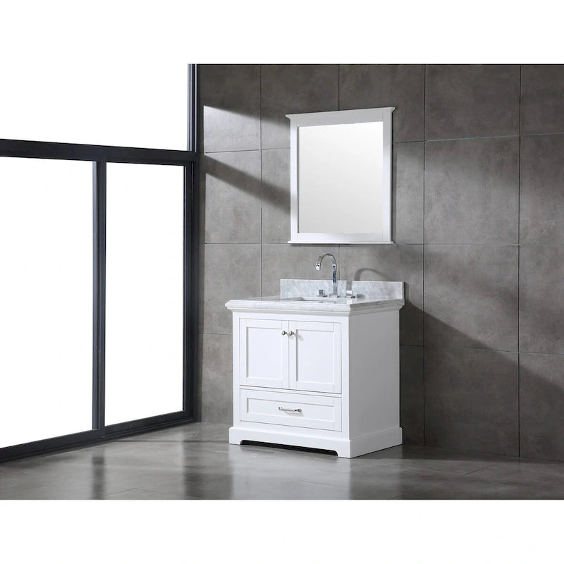 Mareo 36  Solid Wood Bathroom Vanity Set