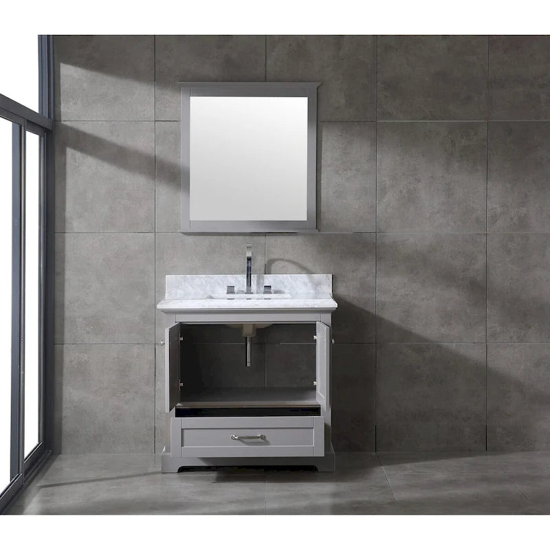 Mareo 36  Solid Wood Bathroom Vanity Set