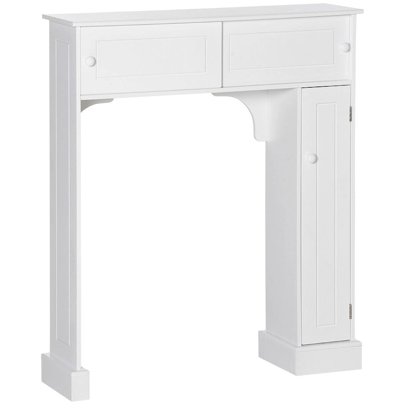 Over the Toilet Bathroom Cabinet, Freestanding Bathroom Storage Cabinet with Adjustable Shelves